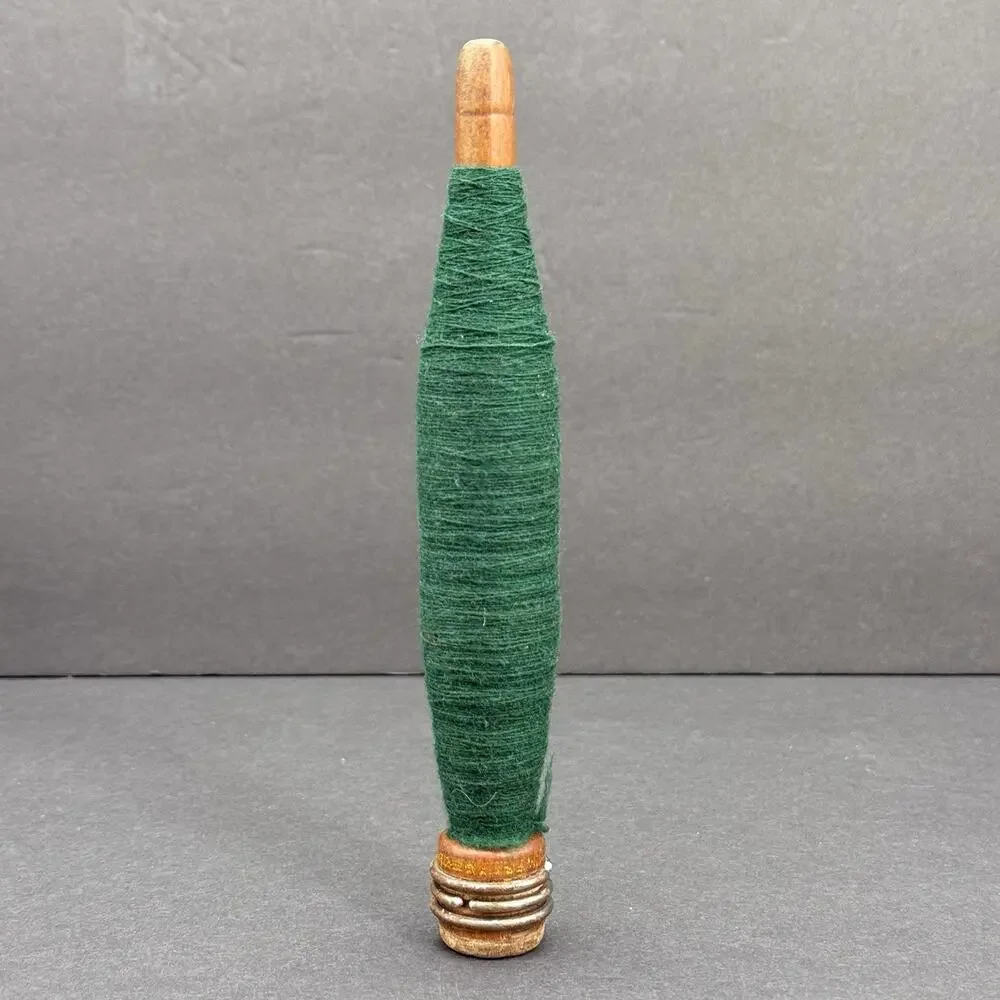Set Of 5 Vintage Wooden Yarn Thread Wool Spool Spindle Bobbin Wood Loom 8''/9''